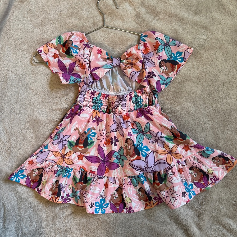 PatPat Moana Floral Kids Dress - Picture 2 of 3